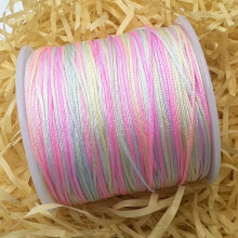 1 Roll About 100m Dyed Colorful Nylon High density Preserving Thread Cord For Sewing Jewelry Production