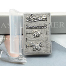 Silicone Watch Strap Decoration Accessories Butterfly Flower Heart Pattern Decoration Rings Decoration Nails