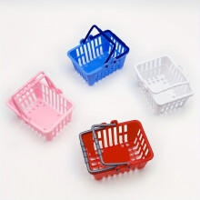 4pcs Shopping Basket Mini Baskets For Kids Plastic Toy