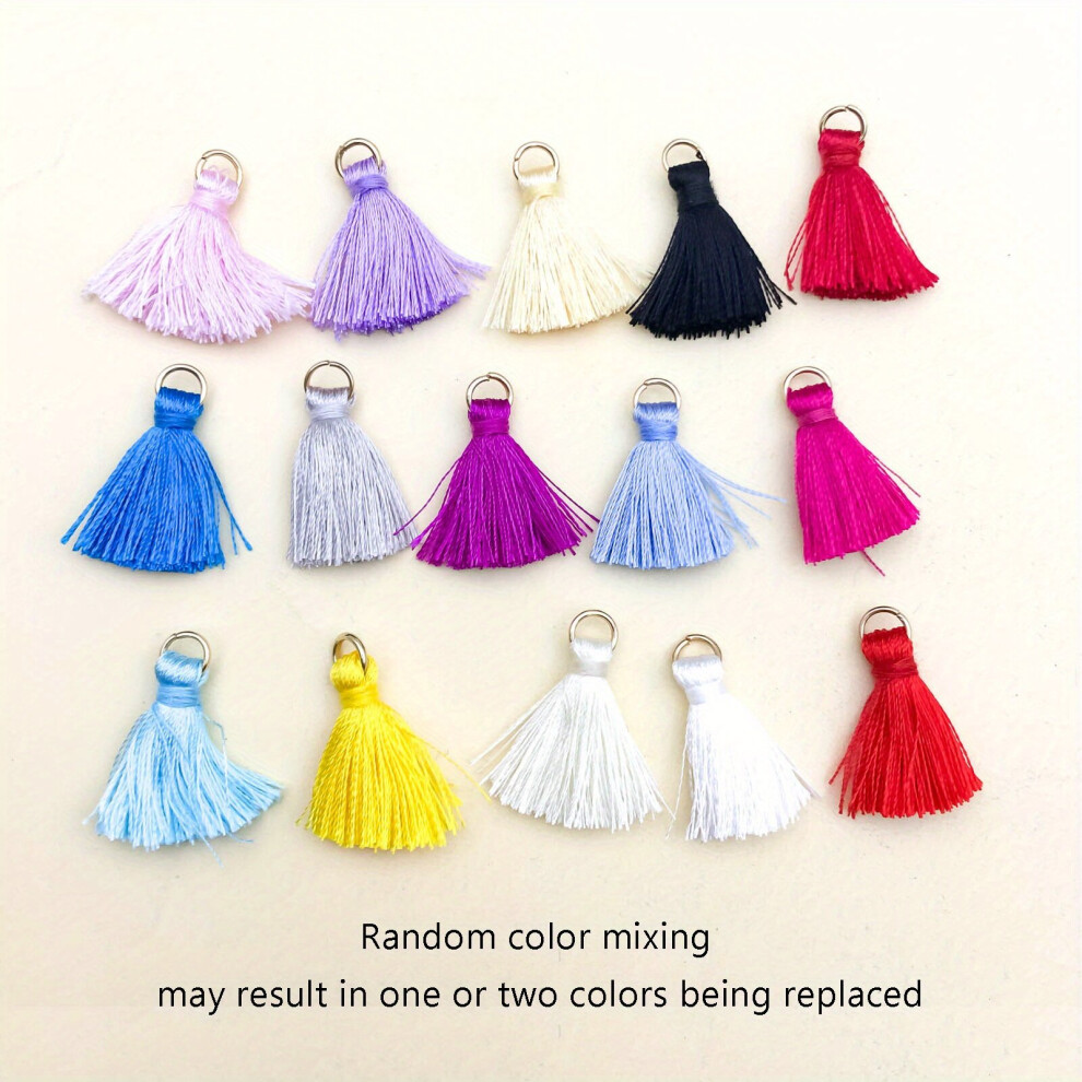 Mixed 15pcs Set Small Tassel Charms Diy Bookmark Tassel Earrings Earrings Hair Accessories DIY Material-image-OPC-PC6DYFY-NEW