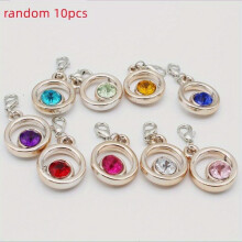 10pcs Diy Jewelry Accessories Double Round Drill With Drill Earrings Necklace Jewelry Material Accessories Acrylic Drill Plastic CCB Pendant