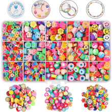 600pcs Soft Pottery DIY Beaded Toy Jewelry