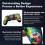 (Little Graffiti) Wireless Controller For PS4 Controller Bluetooth Wireless 2.4G Game PC 5