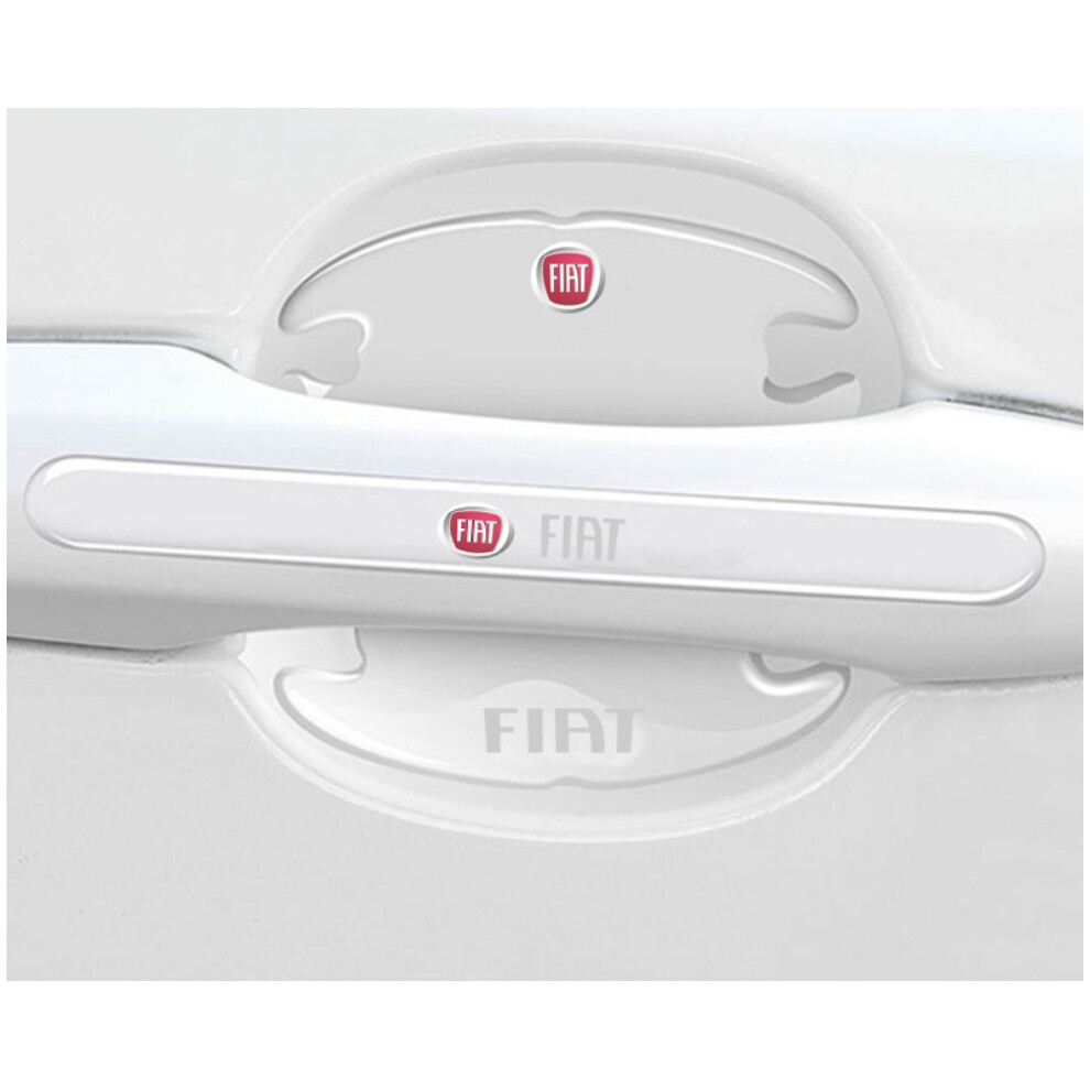 (Fiat) 8X Car Door Handle Bowl Anti-Scratch Cover Guard Protector Stickers Accessories 5601103449229