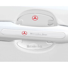 (Mercedes-Benz) 8x Car Door Handle Bowl Anti-Scratch Cover Guard Protector Stickers Accessories