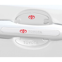 (TOYOTA) 8x Car Door Handle Bowl Anti-Scratch Cover Guard Protector Stickers Accessories