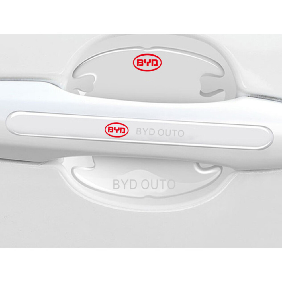 Newjass (Byd) 8X Car Door Handle Bowl Anti-Scratch Cover Guard Protector Stickers Accessories