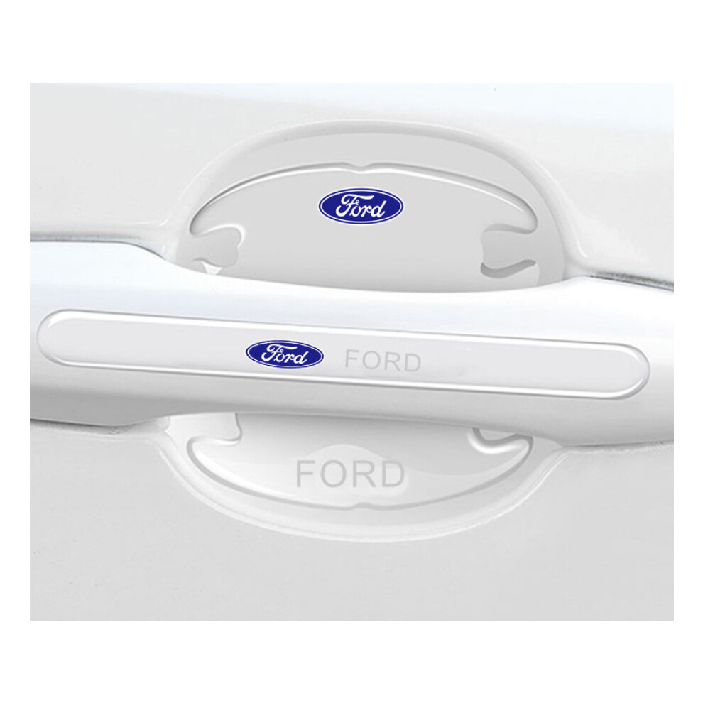 (FORD) 8x Car Door Handle Bowl Anti-Scratch Cover Guard Protector Stickers Accessories