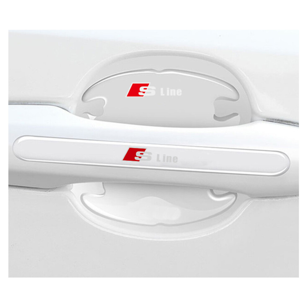 Newjass (Sline) 8X Car Door Handle Bowl Anti-Scratch Cover Guard Protector Stickers Accessories