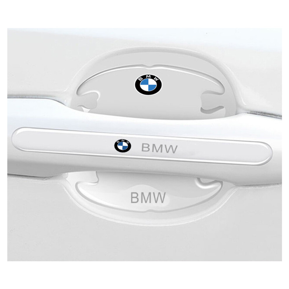 (BMW) 8x Car Door Handle Bowl Anti-Scratch Cover Guard Protector Stickers Accessories