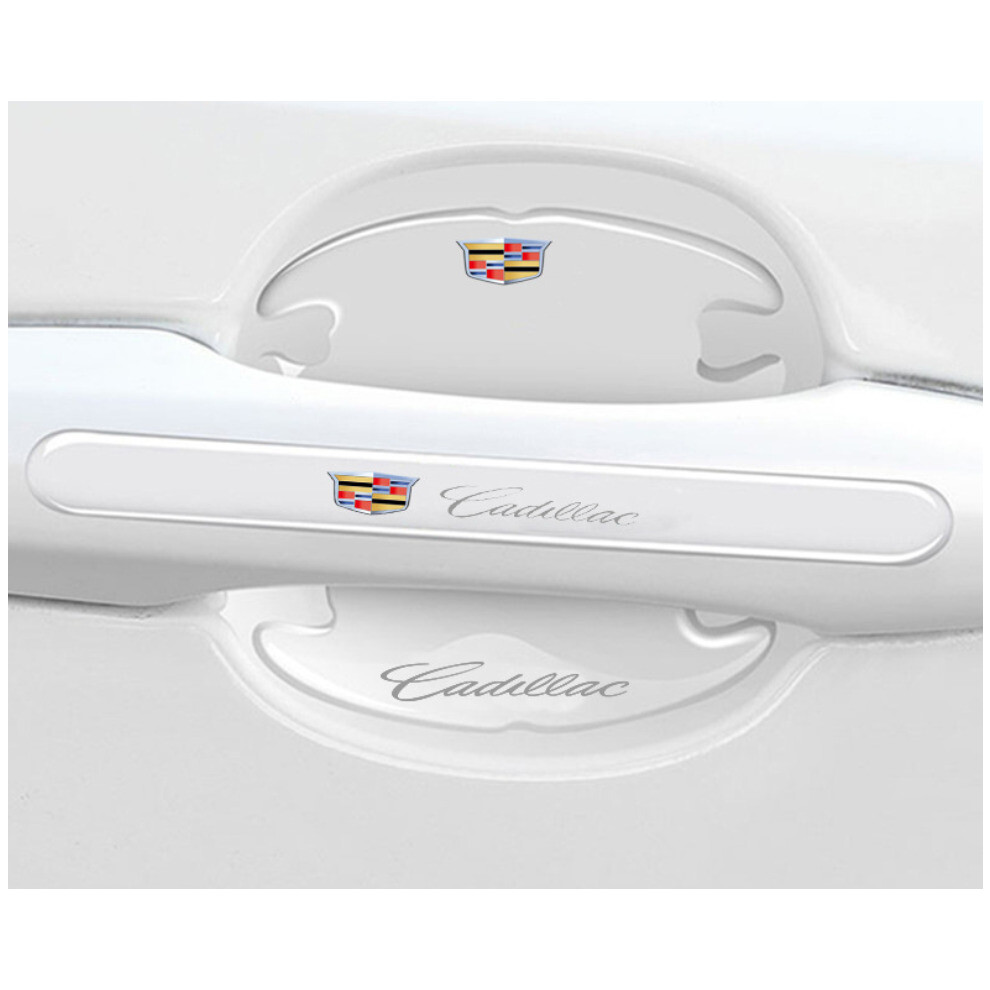 (Cadillac) 8X Car Door Handle Bowl Anti-Scratch Cover Guard Protector Stickers Accessories 5601103449298