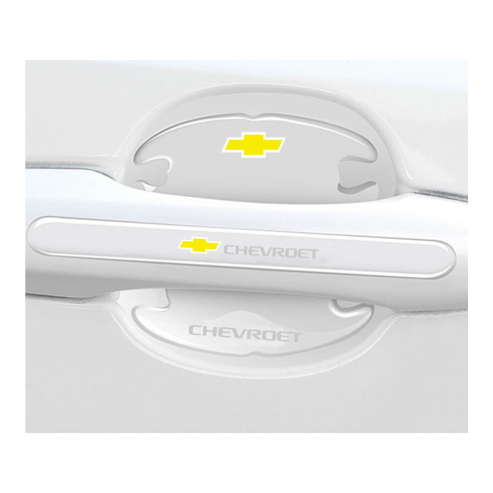 (Chevroet) 8X Car Door Handle Bowl Anti-Scratch Cover Guard Protector Stickers Accessories 5601103449359