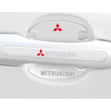 (MITSUBISHI) 8x Car Door Handle Bowl Anti-Scratch Cover Guard Protector Stickers Accessories
