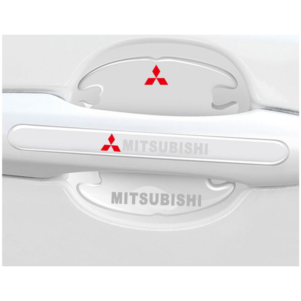Newjass (Mitsubishi) 8X Car Door Handle Bowl Anti-Scratch Cover Guard Protector Stickers Accessories