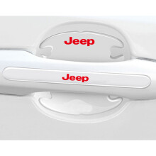 (Jeep) 8x Car Door Handle Bowl Anti-Scratch Cover Guard Protector Stickers Accessories