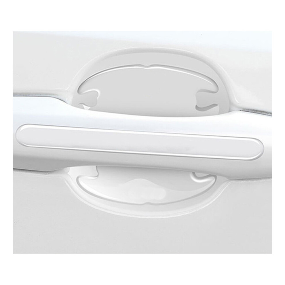 Newjass (Transparent ) 8X Car Door Handle Bowl Anti-Scratch Cover Guard Protector Stickers Accessories