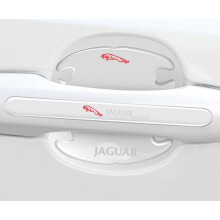 (JAGUAR) 8x Car Door Handle Bowl Anti-Scratch Cover Guard Protector Stickers Accessories