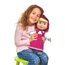 Simba Masha and the Bear 40cm Soft Doll Playset with Multicolour Outfit & Accessories - Ideal Gift for Kids