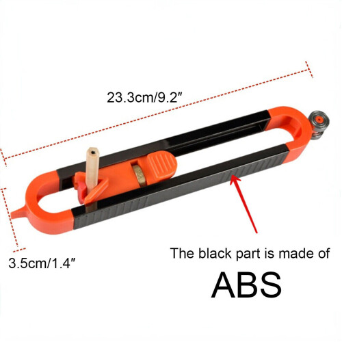 Profile Scribing Contour Gauge Ruler with Lock Precise Carpenter Measuring Tool 2