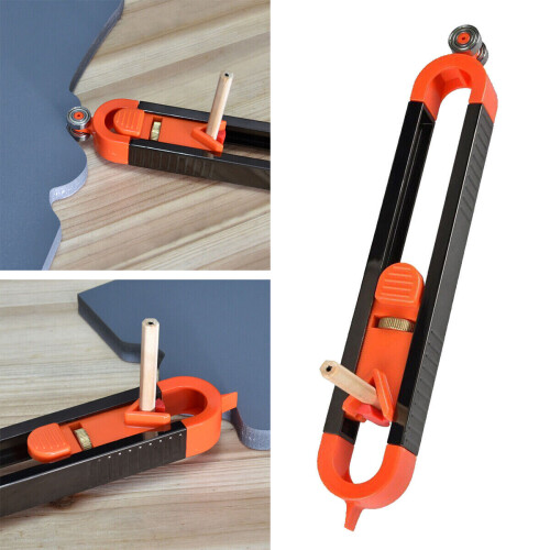 Profile Scribing Contour Gauge Ruler with Lock Precise Carpenter Measuring Tool