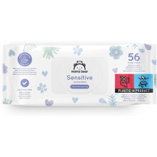 Amazon Brand Mama Bear Sensitive Unscented Baby Wipes, 1008 Count (18 Packs of 56)