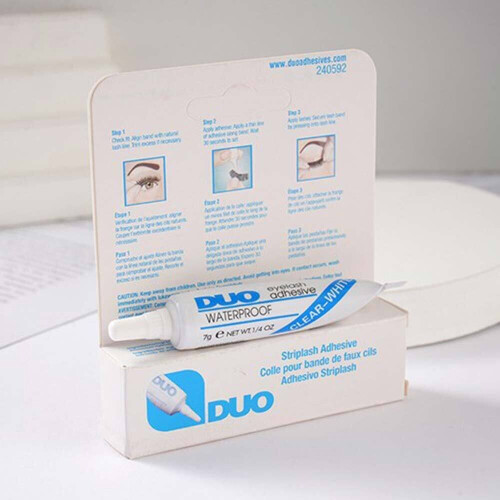 False Eyelash Glue Adhesive Clear and Dark Lash Glue Gentle Good Clean 1