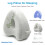 (Bamboo Print) Sleeping Pillow Orthopedic Memory Foam Leg Knee Support Legs Between 1