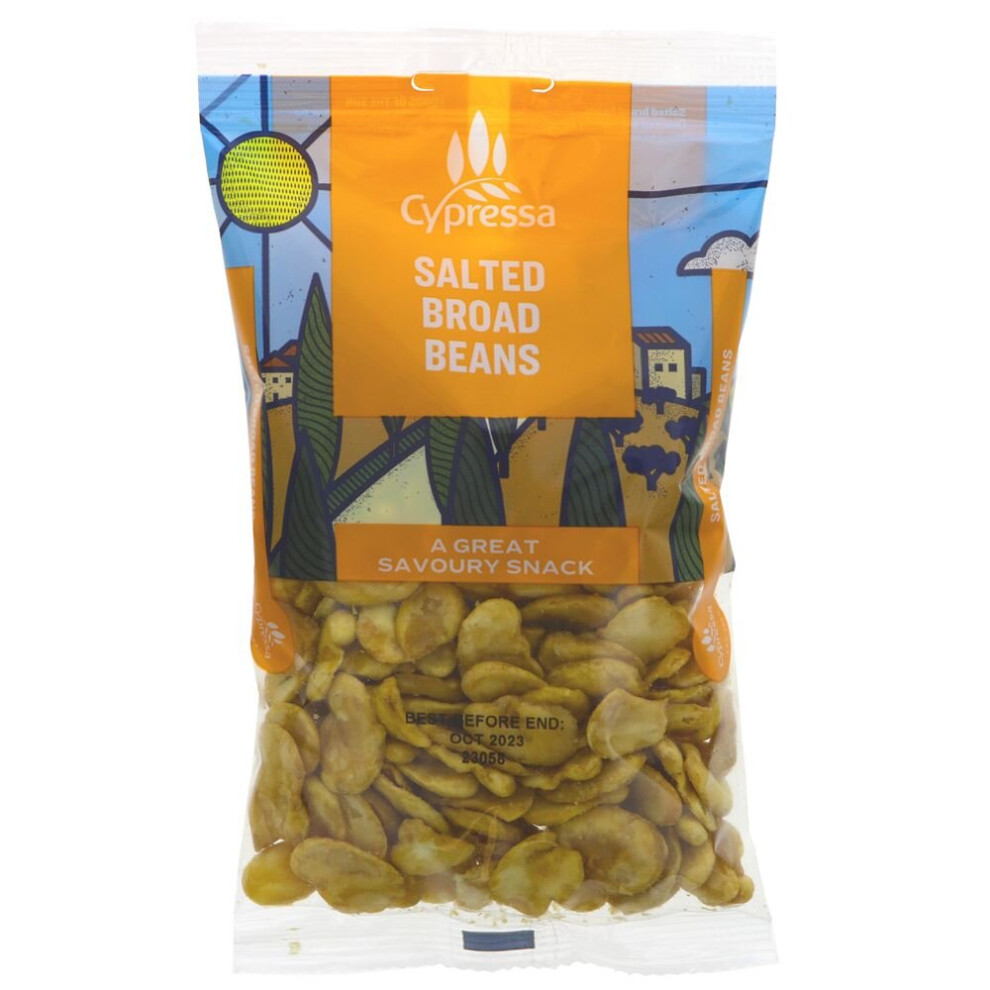 Cypressa Roasted and Salted Broad Beans -150g ( pack of 12 )