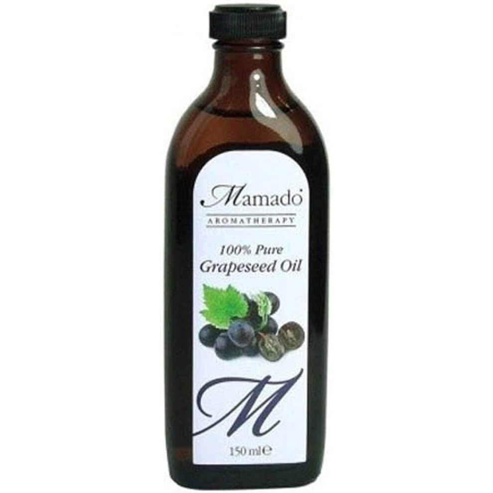 Mamado Light Aromatherapy, 100% Pure Grapeseed Oil, (150 Ml)