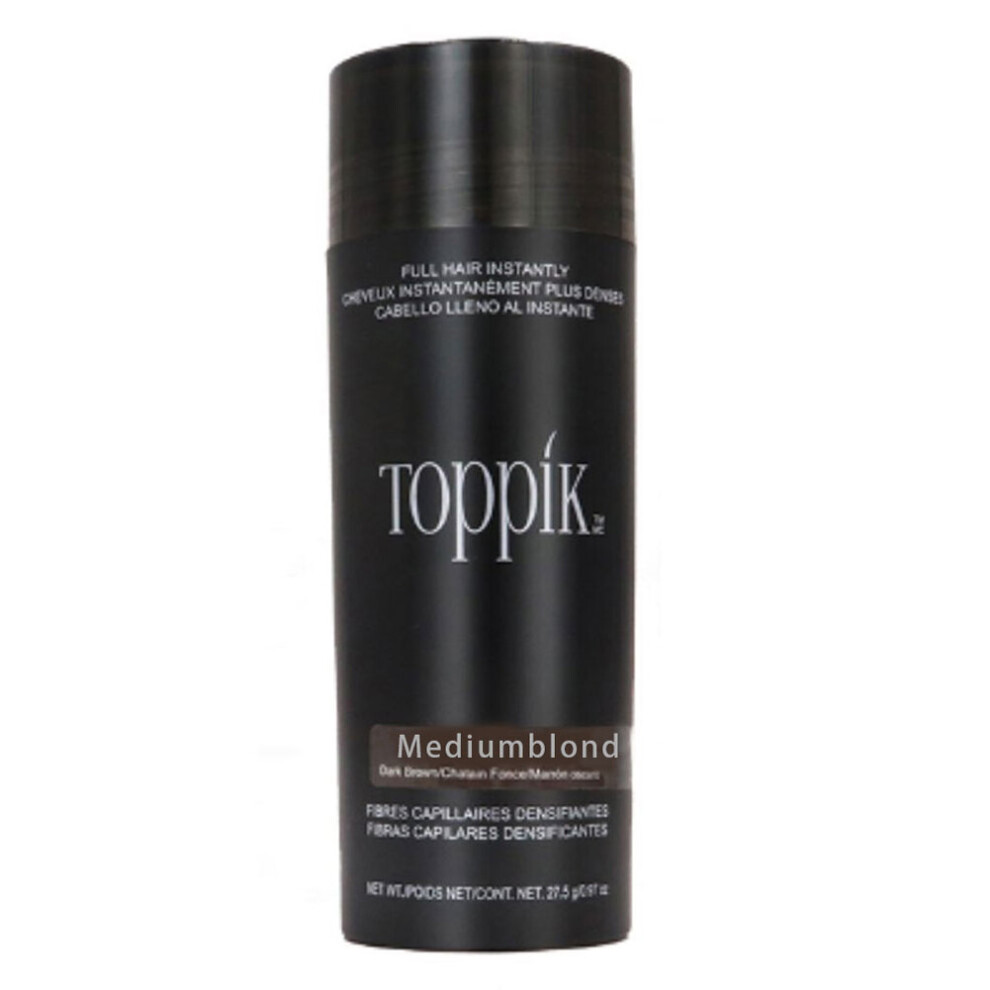 Toppik (Medium Blonde) Hair Building Medium Fibers 27.5G/0.97Oz. Brown