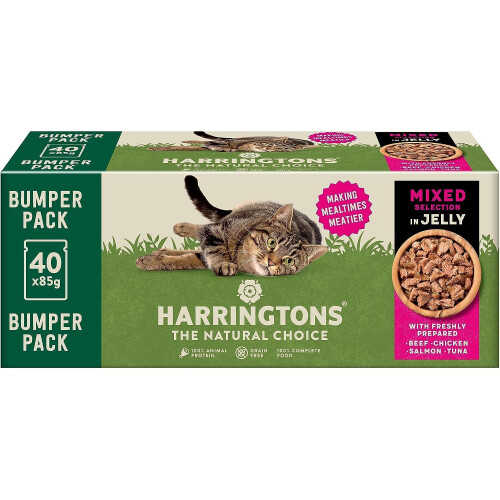 Harringtons Harringtons Mixed Selection in Jelly Wet Adult Cat Food Bumper Pack 40 x 85g 2