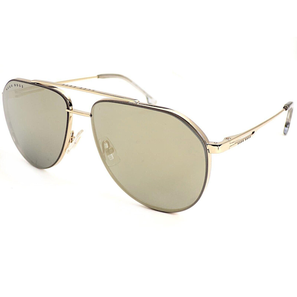 HUGO BOSS Sunglasses Shiny Gold With Gold Mirrored Lenses 1326/S J5G