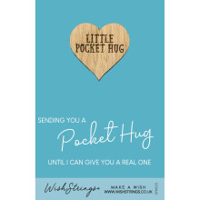 Until I Can Give You A Real One Little Pocket Hug Wish Token Keepsake Gift Idea