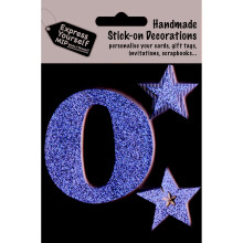 Gold Large Number 0 DIY Greeting Card Toppers Stick-On Craft Decorations