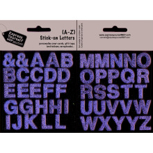 A-Z Gold Complete Alphabet Letters DIY Card Toppers Stick-On Craft Decorations
