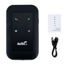 Portable 4G LTE Battery-Powered Pocket WiFi Hotspot - Travel USB Router, Connects 8-10 Devices, Up to 150 Mbps