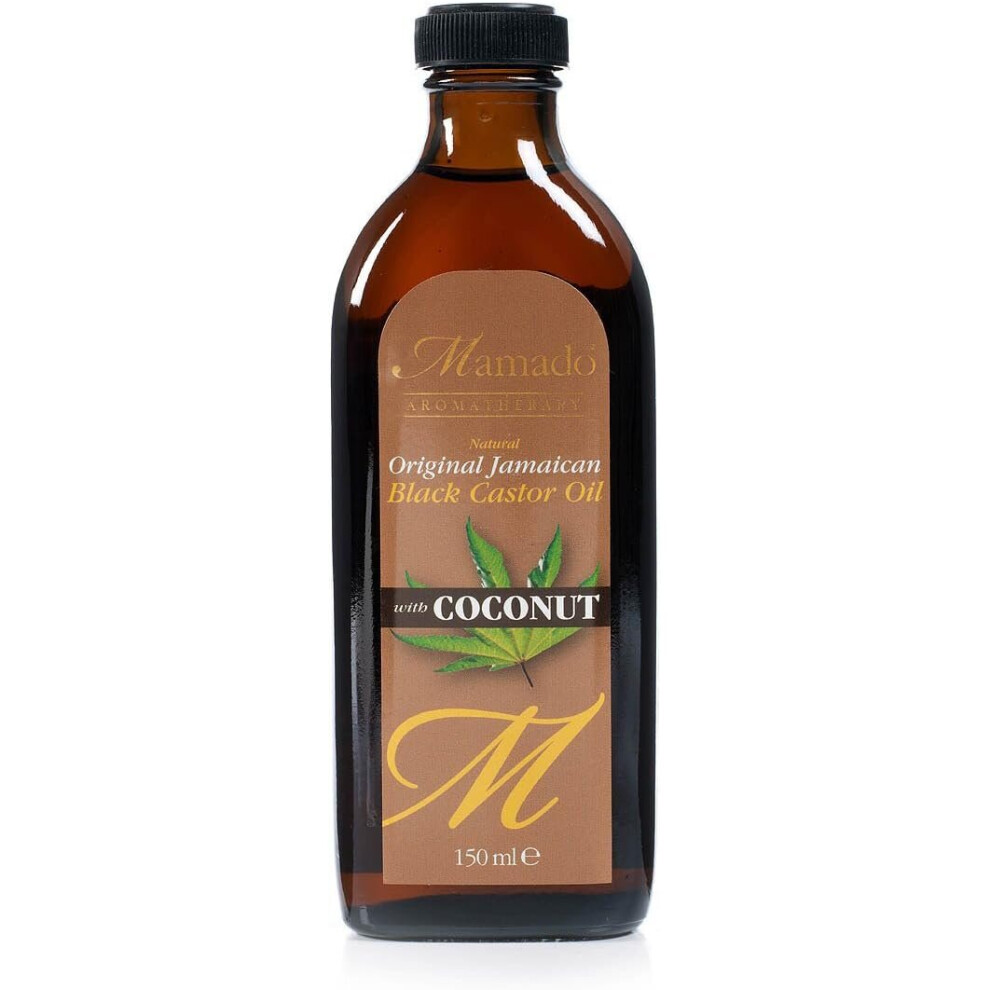 Mamado Black Natural Original Jamaican" Castor Oil - W/Coconut 150Ml