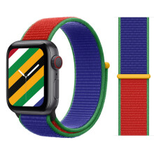 (83 South Africa, 42mm-44mm-45mm) Nylon Loop Strap For Apple Watch Band