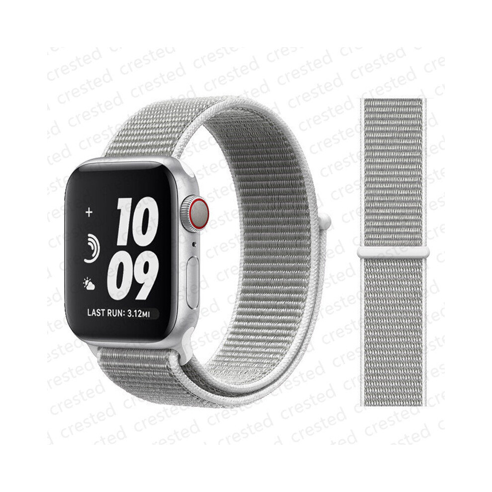 (8 Pearl, 42mm-44mm-45mm) Nylon Loop Strap For Apple Watch Band-image-OPC-PC6HKK8-NEW