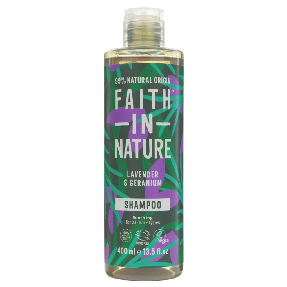 Faith In Nature Shampoo - Lavender & Geranium -400ml ( pack of 6 )