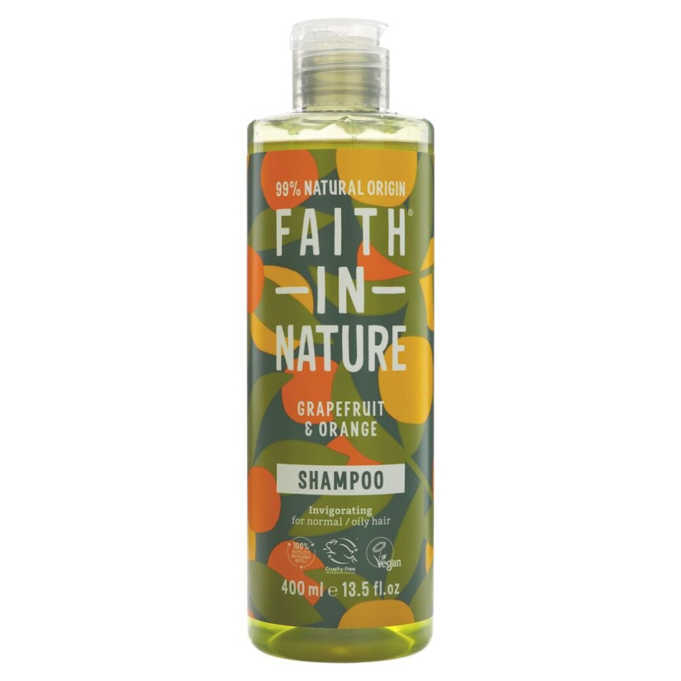 Faith In Nature Shampoo - Grapefruit & Orange -400ml ( pack of 6 )