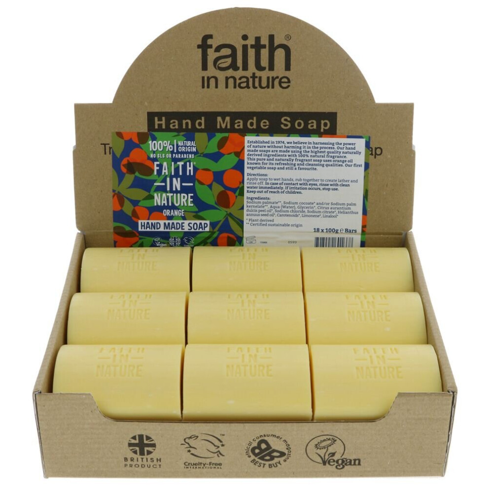 Faith In Nature Loose Soap - Orange -100g ( pack of 18 )