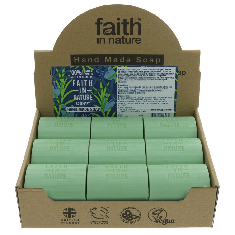 Faith In Nature Loose Soap - Rosemary -100g ( pack of 18 )