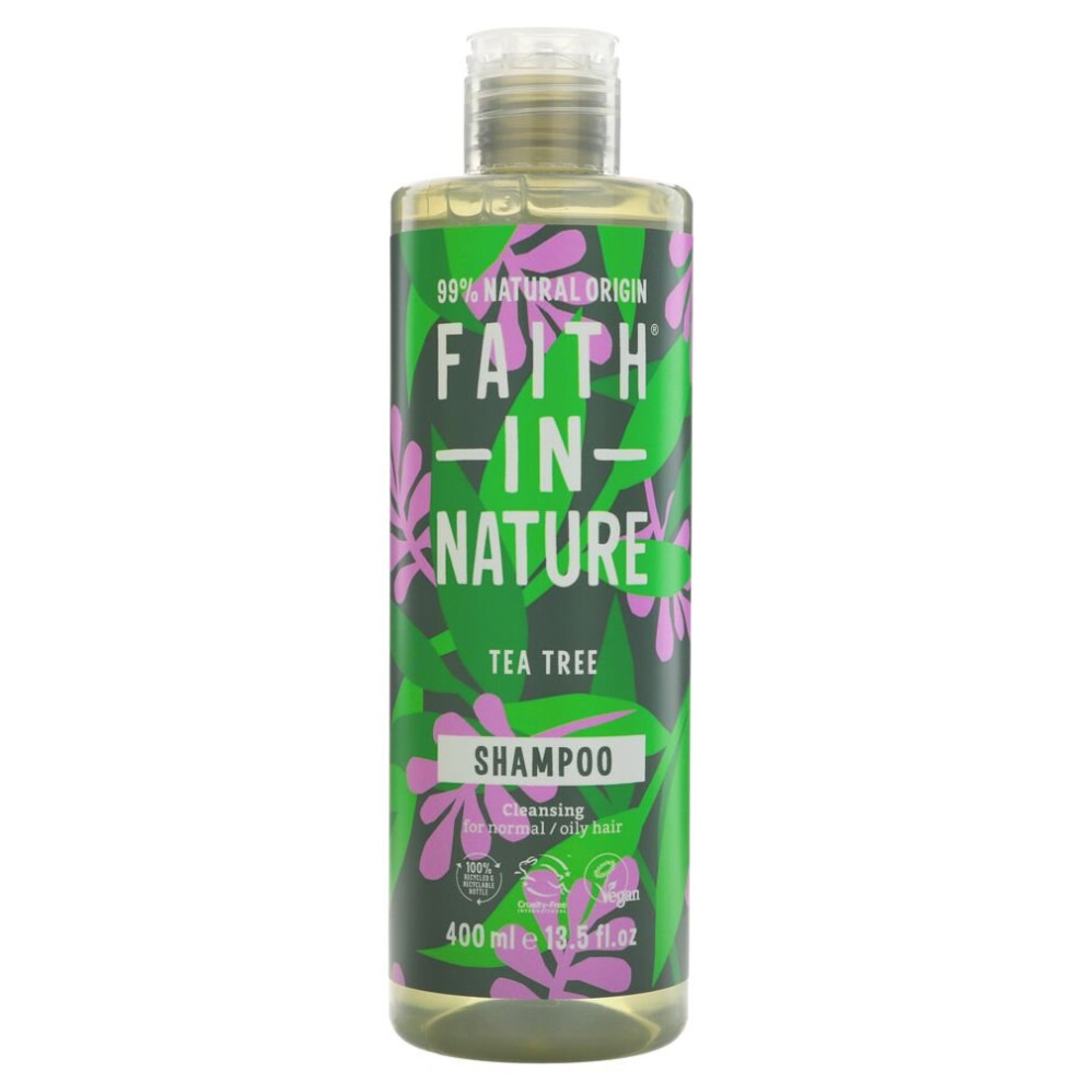 Faith In Nature Shampoo - Tea Tree - 400ml ( pack of 6 )