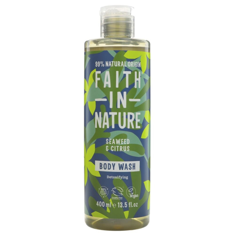 Faith In Nature Body Wash - Seaweed -400ml ( pack of 6 )