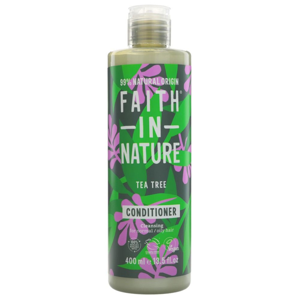 Faith In Nature Conditioner - Tea Tree -400ml ( pack of 6 )