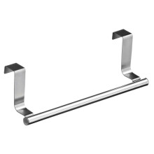 AAMEN 36cm Stainless Steel Over Door Towel Holder for Kitchen Cabinet