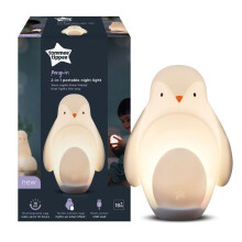 Tommee Tippee Baby 2 in 1 Night Light Penguin Portable Dimmable Rechargable Egg