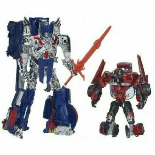 Hasbro Transformers Optimus First Leader Trailer & Sideswipe Dx Platinum Edi 2