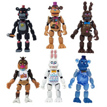(Special Edition 6pcs Assemblable) Set Fnaf Action Figure Security Breach Five Nights At Freddys Action Toy Figure